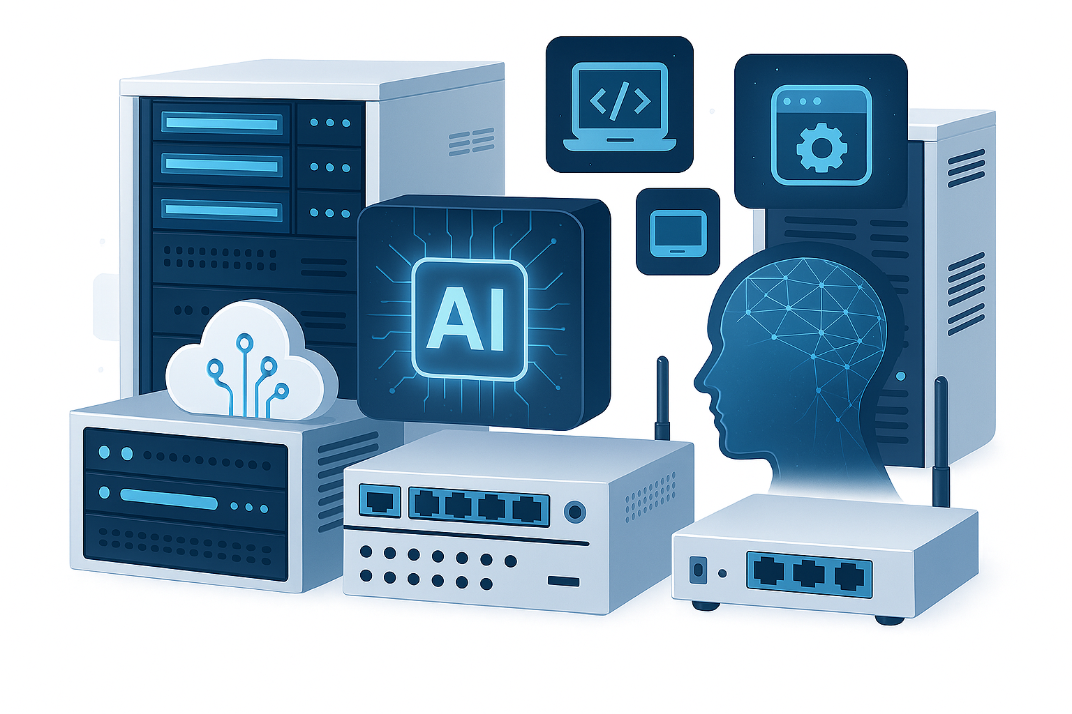 Stock image: modern engineering team collaborating